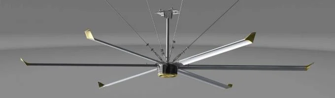 آلومینیوم مگنیزیم آلیاژ تیغه Hvls فن سقف برای 1.5kw Brushless Permanent Magnet AC 0