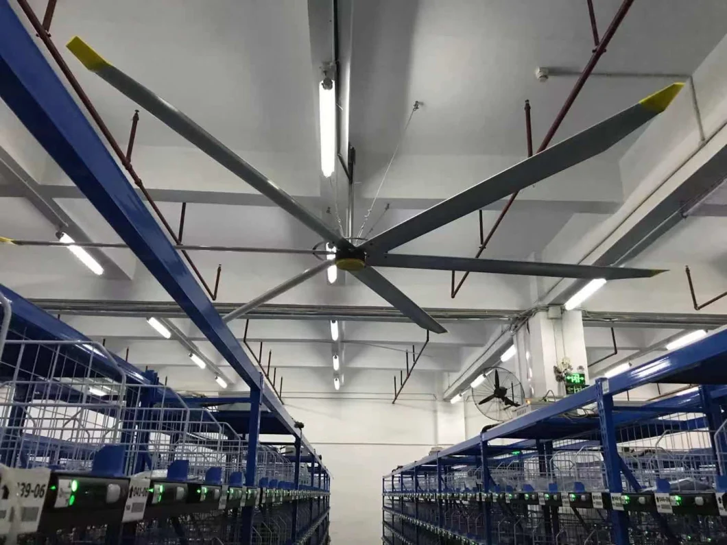 آلومینیوم مگنیزیم آلیاژ تیغه Hvls فن سقف برای 1.5kw Brushless Permanent Magnet AC 11