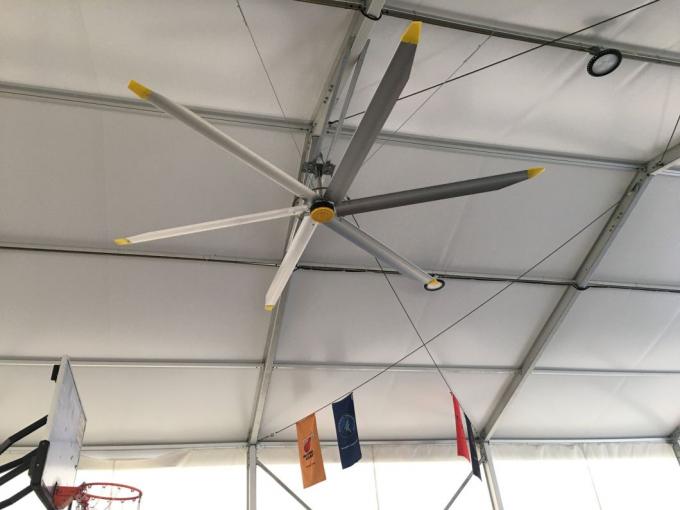 خنک کننده هوا افقی HVLS فن سقف 24 فوت فن سقف صنعتی ODM 1