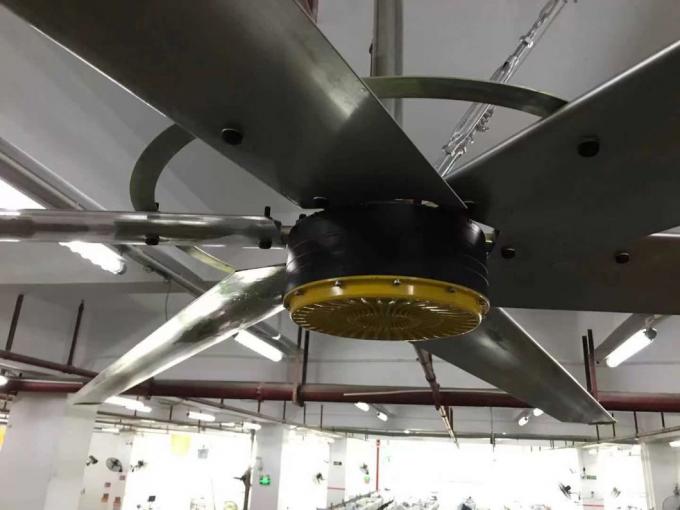 خنک کننده هوا افقی HVLS فن سقف 24 فوت فن سقف صنعتی ODM 5