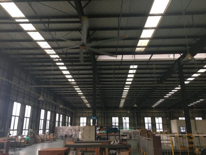 خنک کننده هوا افقی HVLS فن سقف 24 فوت فن سقف صنعتی ODM 10