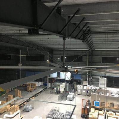 موتور مغناطیس دائمی 18FT 5.5M فن های سقف صنعتی بزرگ