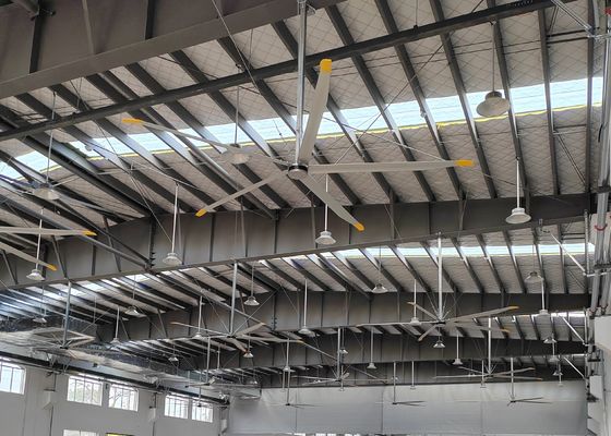 قیمت خوب فن های صنعتی HVLS با کارایی بالا برای کلیسا و انبار آنلاین
