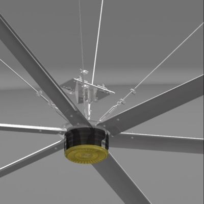 قیمت خوب 16 فوت 58rpm Pmsm فوق العاده بزرگ HVLS فن های سقف صنعتی برای انبار و کارخانه آنلاین