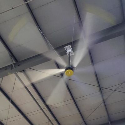 قیمت خوب هوا خنک کننده موتور 24 فوت HVLS PMSM انبار و کارگاه صنعتی فن های سقف آنلاین