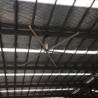 قیمت خوب 18ft صنعت انبار کارگاه Pmsm حجم بالا و سرعت پایین فن سقف برای تهویه آنلاین