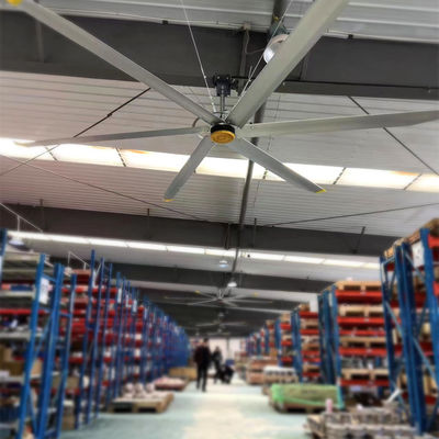 قیمت خوب 5.5m 18FT مستقیم ایمنی باشگاه ورزشی فن HVLS تجاری با نصب سقف و عملکرد خنک کننده آنلاین