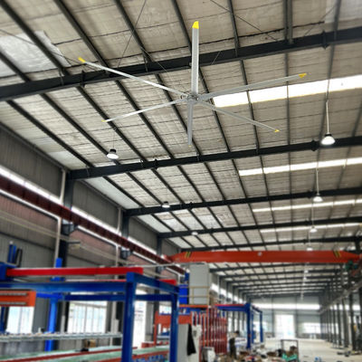 قیمت خوب فن های سقف 7.3m 24FT PMSM HVLS قدرتمند برای خنک کردن هوا در کارگاه ها و انبارها آنلاین