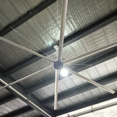 قیمت خوب 24 فوت آلومینیوم منیزیم آلیاژ HVLS فن سقف صنعتی برای انبار ولتاژ بالا آنلاین