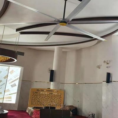 قیمت خوب فنر سقف صنعتی HVLS برای تهویه تجاری 6.1m 20FT BLDC موتور بدون برس آنلاین