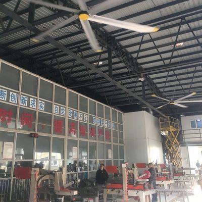قیمت خوب موتور BLCD 5.0m 16FT فنر سقف HVLS بزرگ برای خنک کردن هوا و طراحی بدون تعمیر آنلاین