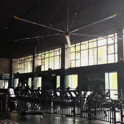 قیمت خوب ویژگی های اصلی بدون تعمیر و نگهداری 7.3m 24FT بزرگ AC HVLS فن سقف برای انرژی- راه حل آنلاین