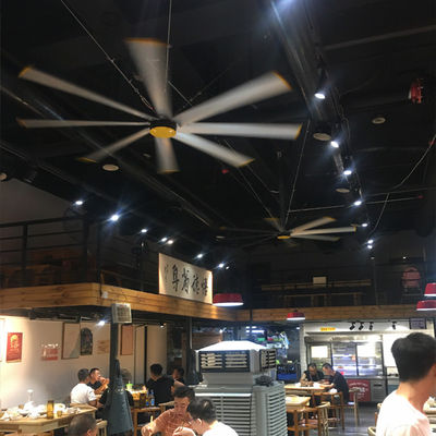 قیمت خوب 2.4m 8FT فنر سقف برقی بدون برس HVLS برای انبار مزارع رستوران خانه آنلاین