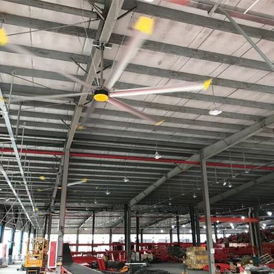 قیمت خوب آلومینیوم و منیزیم آلیاژ 6.1m 20FT HVLS فن های سقف صنعتی برای تهویه مزرعه لبنیات آنلاین