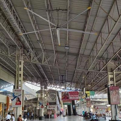 قیمت خوب 5.0m 16FT AC الکتریکی HVLS صنعتی فن سقف با موتور PMSM آنلاین