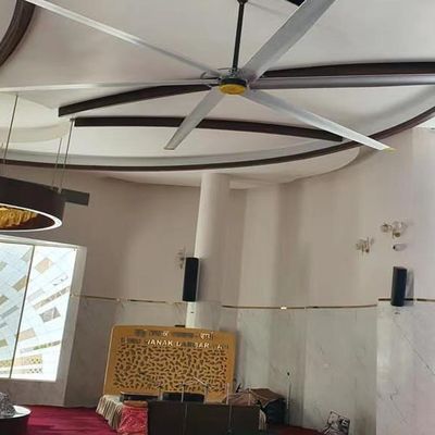 قیمت خوب 6.1M / 20FT فن تهویه مطبوع موتور مقناطیس دائمی همگام HVLS فن سقف صنعتی بزرگ آنلاین