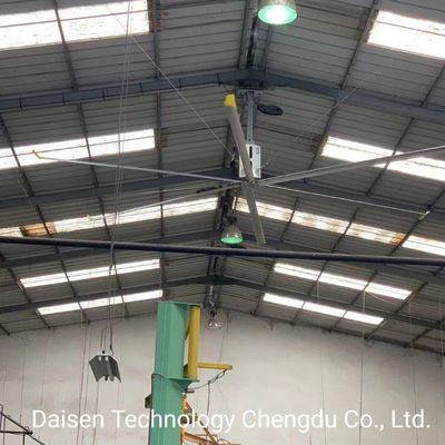 قیمت خوب 7.3 متر 24 فوت HVls فن سقف بزرگ صنعتی برای خنک کردن فضای بزرگ و بزرگ تیغه آلومینیومی آنلاین