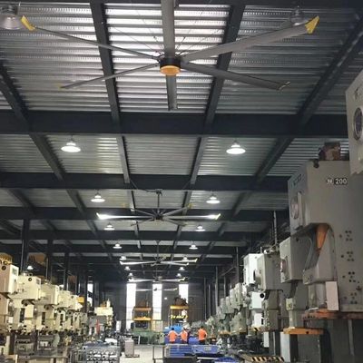 قیمت خوب هواپیمای سقف صنعتی Hvls با موتور PMSM و سفارشی سازی تیغه های آلومینیومی آنلاین