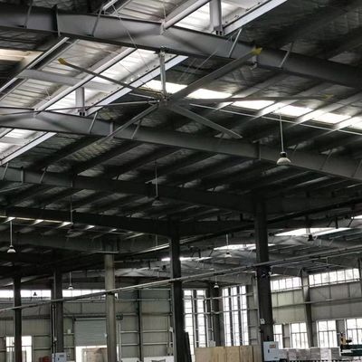 قیمت خوب هواپیمای سقف صنعتی Hvls دستگاه تهویه آلومینیوم فلز مواد هواپیمای ورزشگاه استادیوم آنلاین