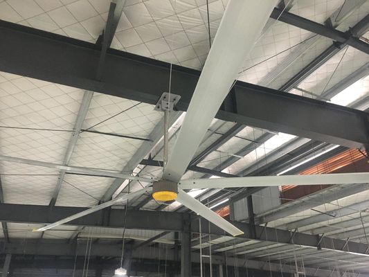 قیمت خوب فن سقف فوق صنعتی HVLS با موتور PMSM 7.3 متر قطر و گواهینامه SGS آنلاین
