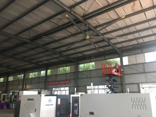 قیمت خوب سقف صنعتی 16FT Al-Mg Blade برای خنک سازی و تهویه هوا در انبار DX-7.3 آنلاین