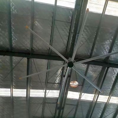 قیمت خوب DX-7.3 هواپیمای سقف صنعتی HVLS بزرگ با موتور PMSM و مواد تیغه Al-Mg آنلاین