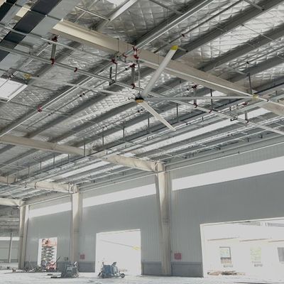 قیمت خوب فن آویزان خانه با قطر 24FT برای خنک کننده هوا Pmsm فن موتور آنلاین
