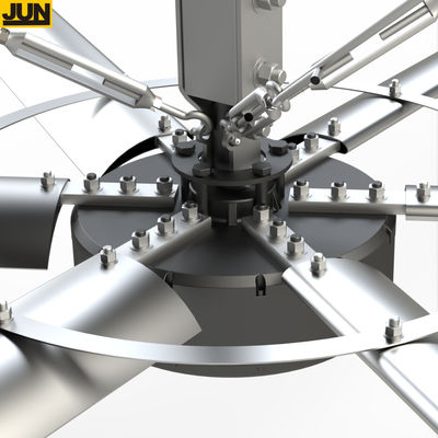 5.0m 16FT کم سر و صدا باد بزرگ جریان هوا گاراژ دریچه گانتی صنعتی HVL ها فنر سقف بزرگ