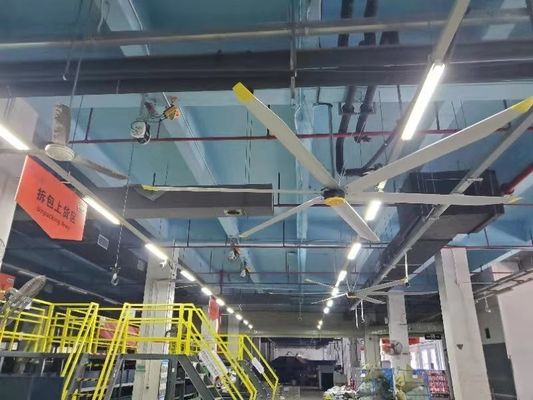 قیمت خوب فنر سقف بزرگ صنعتی PMSM Hvls 7.3m برای تهویه خنک کننده هوا آنلاین
